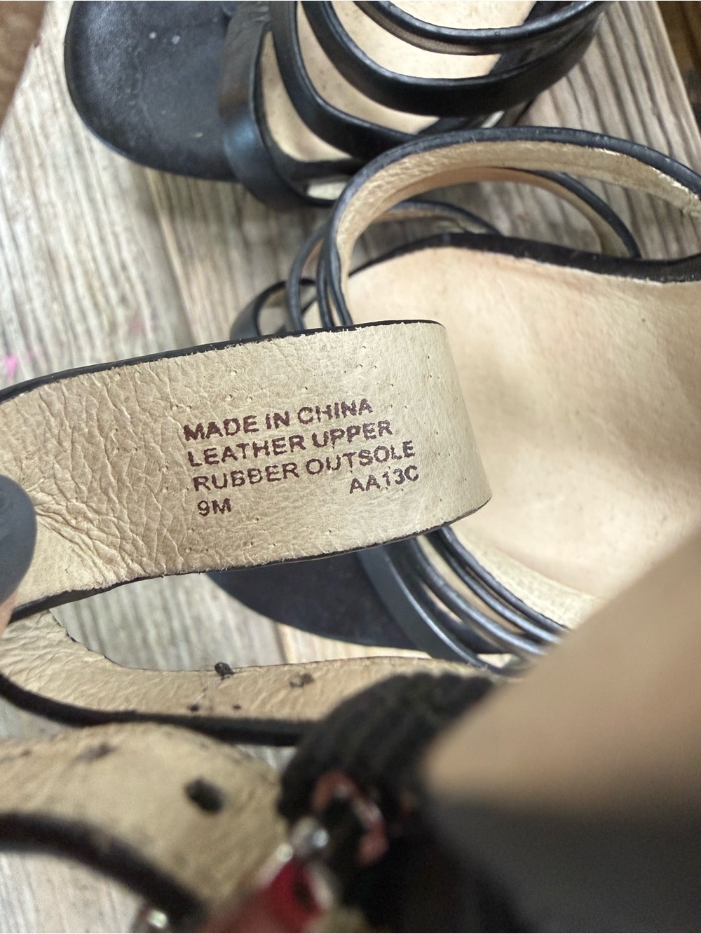 Michael Kors - Women's Y2K Black Leather Strappy High Heel Platform Sandals - Picture 5 of 9